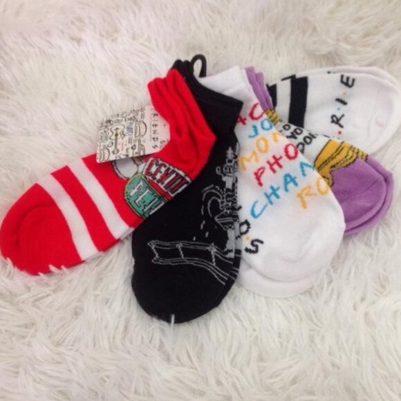 Friends Low Cut Ankle Socks Pack of 5 - Picture 2 of 8